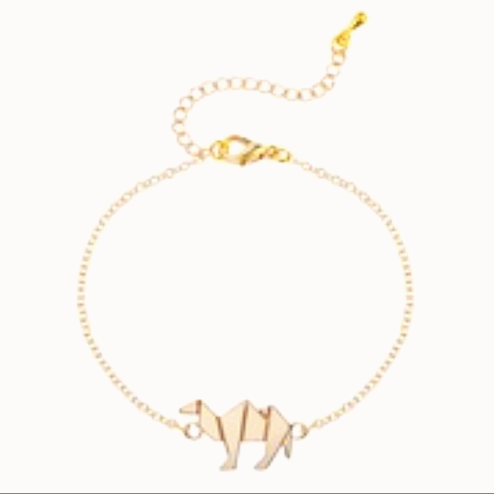 UO Gold Stainless Steel Origami Camel Bracelet - Picture 5 of 8